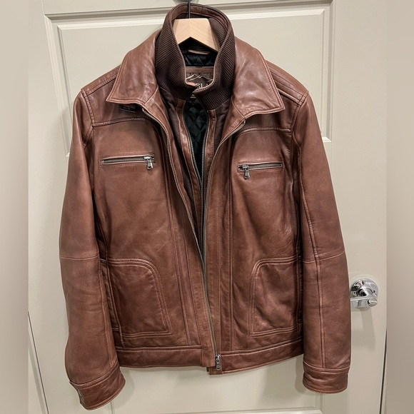 Overland Jackets & Coats Mens Brown Leather Overland Jacket S Poshmark
